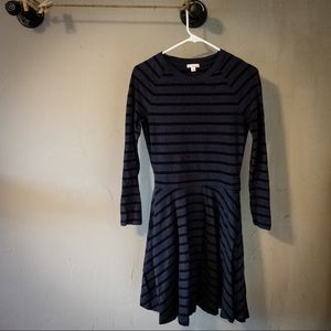Gap- Thick Striped Long-Sleeve Dress